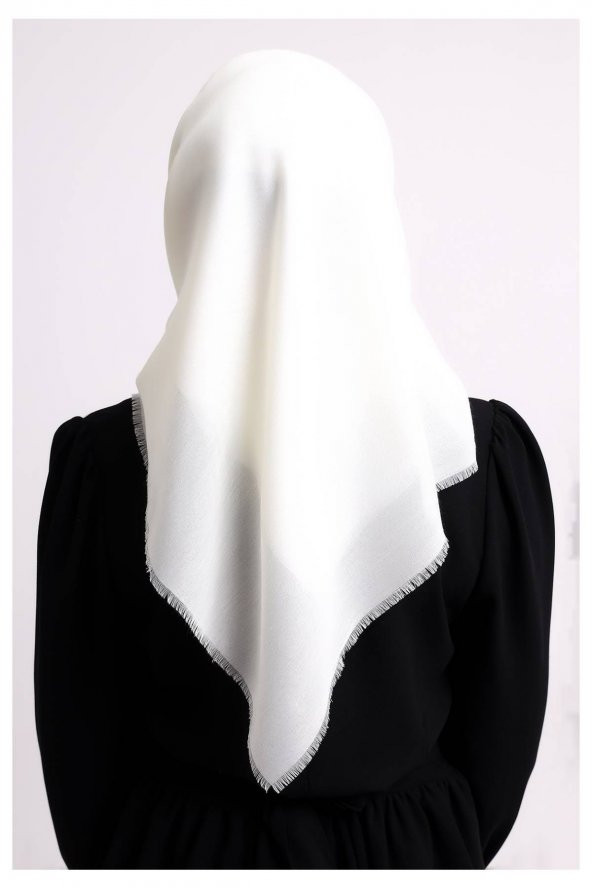 Pamuklu Pano Düz Desensiz Örtü Krem - Resim 6