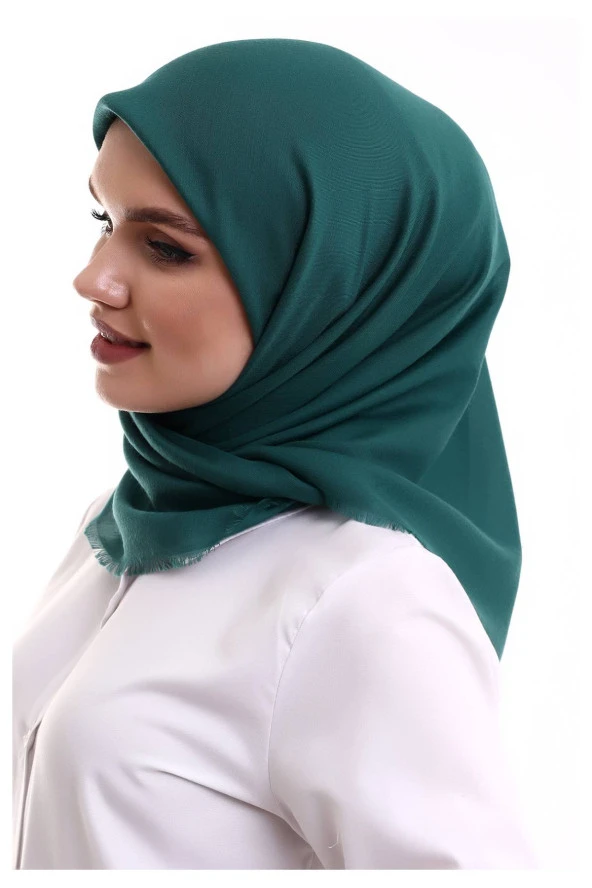 Pamuklu Pano Düz Desensiz Örtü Koyu Yeşil - Resim 3