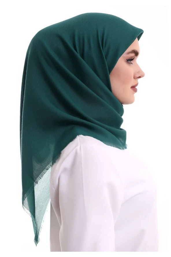 Pamuklu Pano Düz Desensiz Örtü Koyu Yeşil - Resim 5