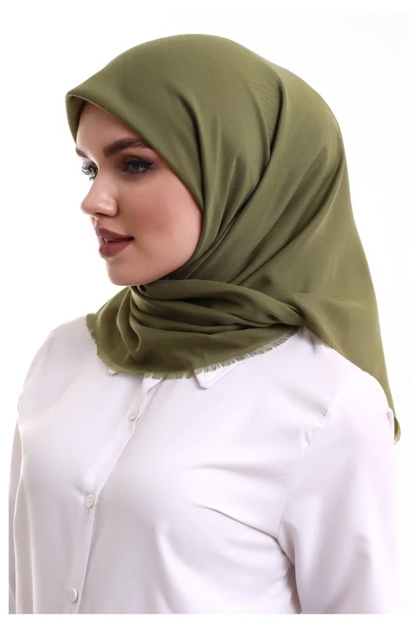 Pamuklu Pano Düz Desensiz Örtü Yeşil - Resim 3