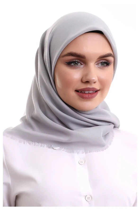 Pamuklu Pano Düz Desensiz Örtü Gri - Resim 4