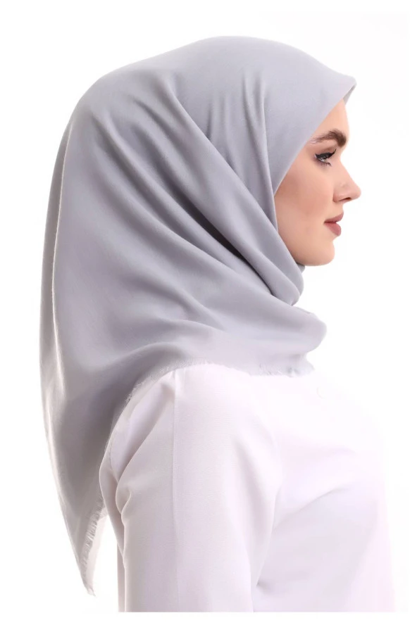 Pamuklu Pano Düz Desensiz Örtü Gri - Resim 5