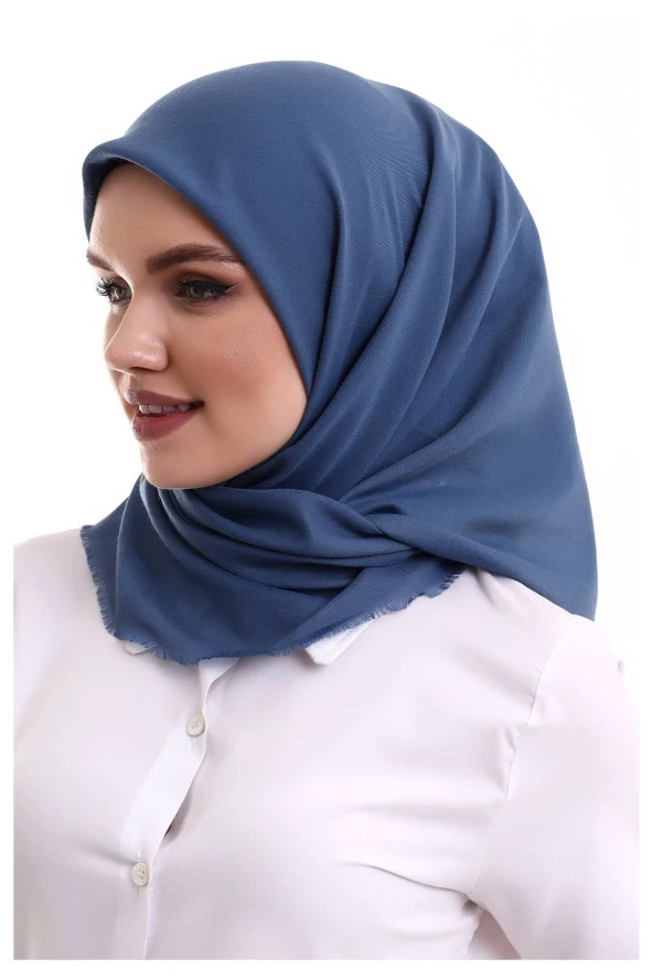 Pamuklu Pano Düz Desensiz Örtü Mavi - Resim 3