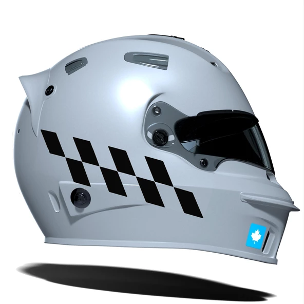 Damalı Kask Motosiklet  Sticker Takımı Reflektif, Floresan, Parlak Düz, Özel Renkler Çınar Extreme - 9