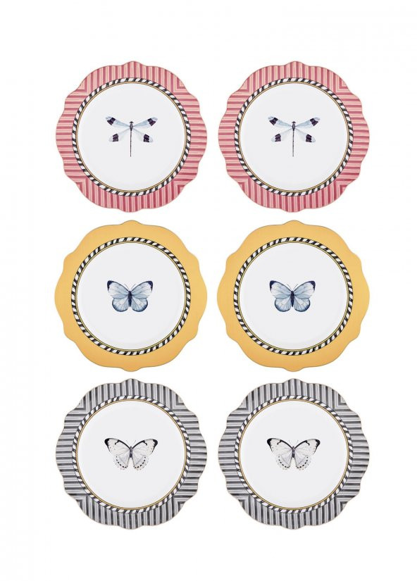 The Mia Mystique Pasta Tabağı 6 Parça 21 cm DNR0044