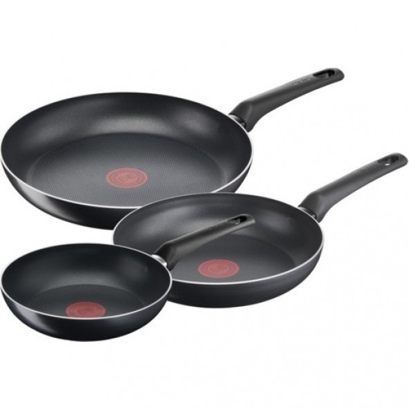 Tefal B55691 Titanyum 1X SimpleCook 3'lü Tava Seti 20/24/28 cm - 2100119732 - 1
