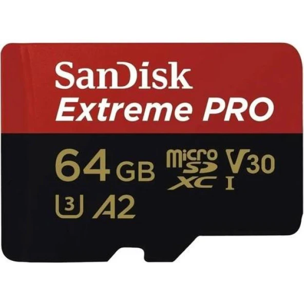Sandisk Extreme Pro 64GB Micro Sd Hafıza Kartı 200Mb/90Mb SDSQXCU-064G