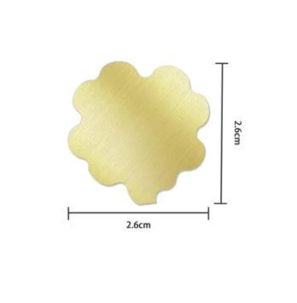 Boş Mum Mühür Pirinç Damga Başlığı Yonca Yaprağı Şeklinde 26x26mm - Resim 2