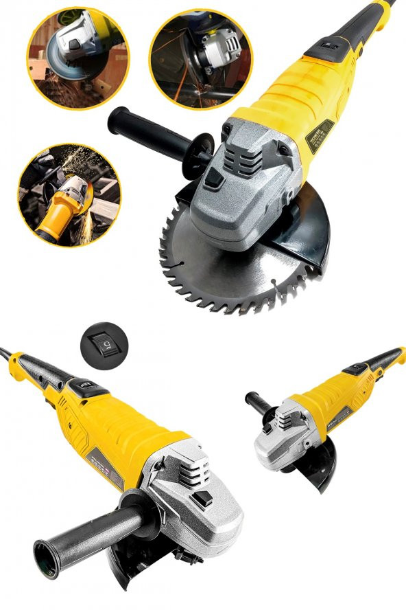 ROWERMAX RWRX-3099 1800 W Profesyonel Devir Ayarlı 180mm Büyük Boy Spiral Taşlama Makinesi - 2