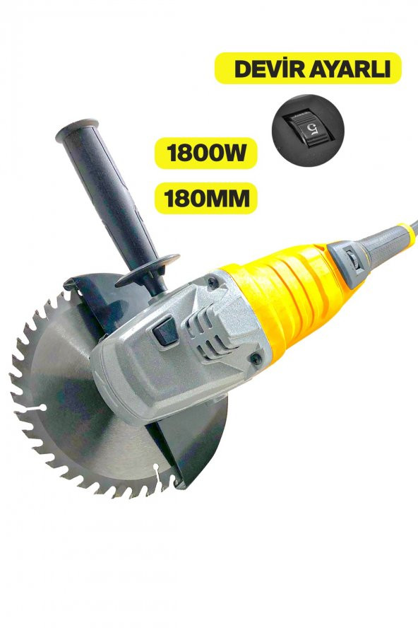 ROWERMAX RWRX-3099 1800 W Profesyonel Devir Ayarlı 180mm Büyük Boy Spiral Taşlama Makinesi - 3