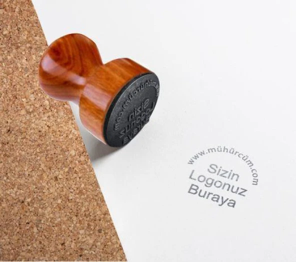 Kırmızı Sandal Ağacı Ahşap Mühür 40mm Çap Çok Özel Bir Hediye ürün görseli