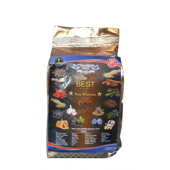 Beautiful Food Best Kuş Maması Yemi 500 GR Ücretsiz Kargo - 2