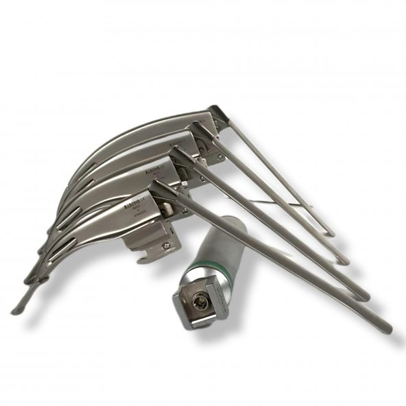 Archer Fiberoptik Flexi Tip (Zor Entübasyon) Macintosh Laringaskop Seti 1-2-3-4 - 3