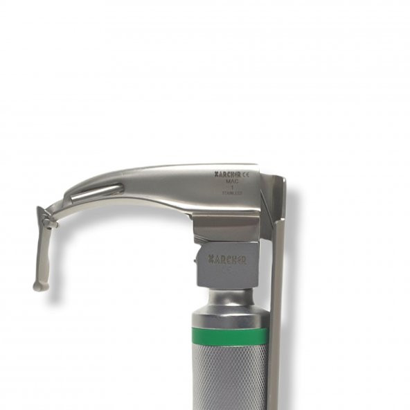 Archer Fiberoptik Flexi Tip (Zor Entübasyon) Macintosh Laringaskop Seti 1-2-3-4 - 5