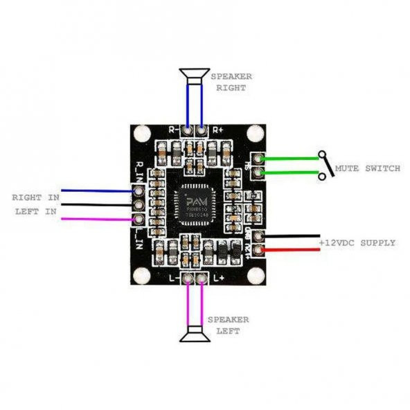 Pam8610 2X15W Amfi Modülü Amplifier Board Module - Resim 2
