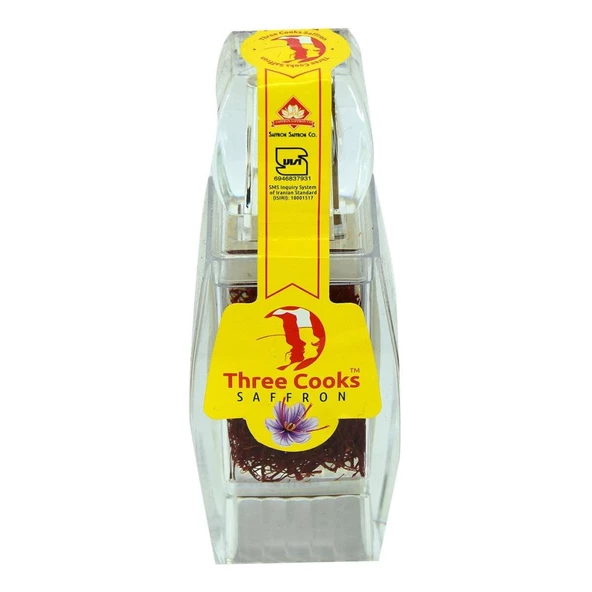 Saffron Three Cooks Saf Katkısız Orijinal İran Safranı 3GR Şişe