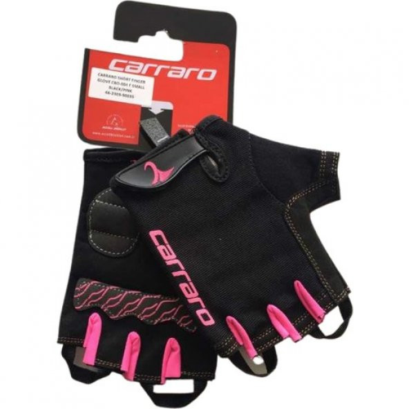 Carraro Kısa Parmak Siyah Eldiven CRO-004 F- Medium