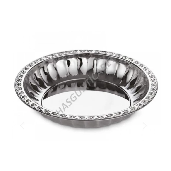 PASLANMAZ ÇELİK MEYVE SALATA TABAĞI 27 cm MISIR KASESİ