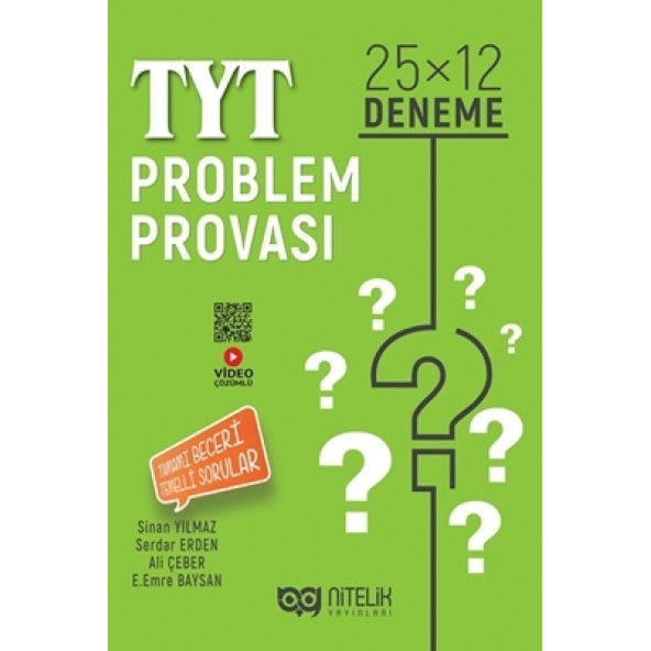 Nitelik Yayınları TYT Problem Provası 25 x 12 Deneme