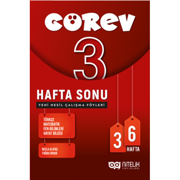 Nitelik Yayınları 3. Sınıf Görev Hafta Sonu Yeni Nesil Çalışma Föyleri