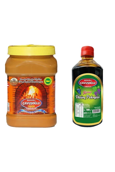 Çavuşoğlu Tahin Kepekli 930 gr + Çavuşoğlu Üzüm Pekmezi 1000 gr