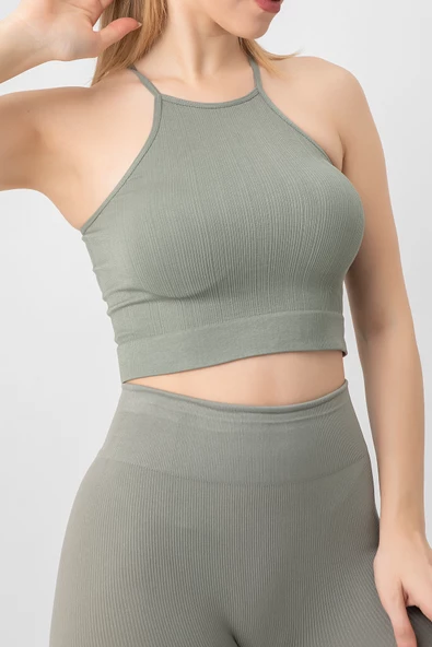 DoReMi Seamless Örme Halter Yaka Büstiyer - 10