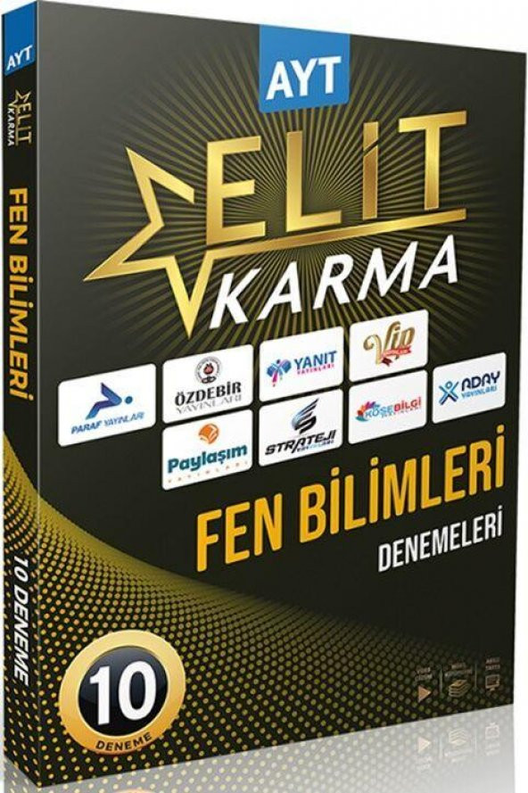 AYT Fen Bilimleri Elit Karma 10 Deneme Paraf Yayınları