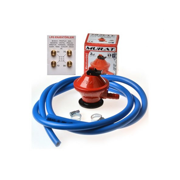 Murat Dedantör Aygaz 5 Li̇ Set Lpg Enjektör 2 mt Hortum Kelepçe Pi̇po - 2