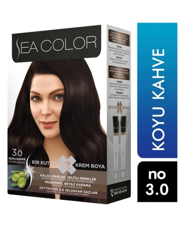 Sea Color Saç Boyası 3.0 Koyu Kahve