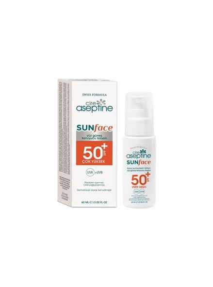 Cire Aseptine Günes Yüz Losyon Spf50 60ml