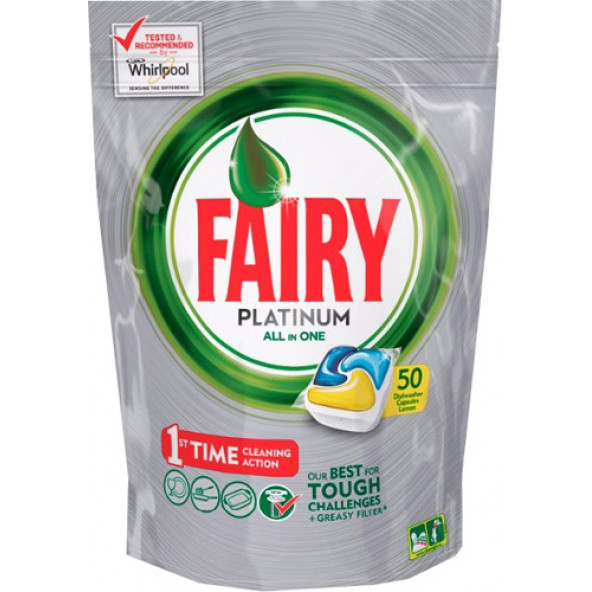 Fairy Platinum Limon 50'li Bulaşık Makinesi Kapsülü