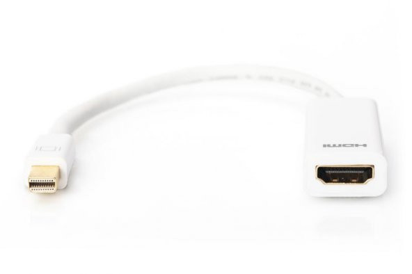 DIGITUS AK-340404-001-W MİNİ DISPLAYPORT => HDMI ÇEVİRİCİ / 0,15m - 2