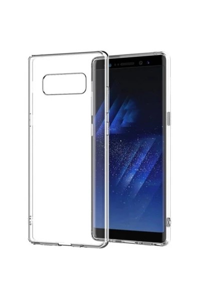 Samsung Galaxy Note 8 Premium Silikon Kılıf Şeffaf