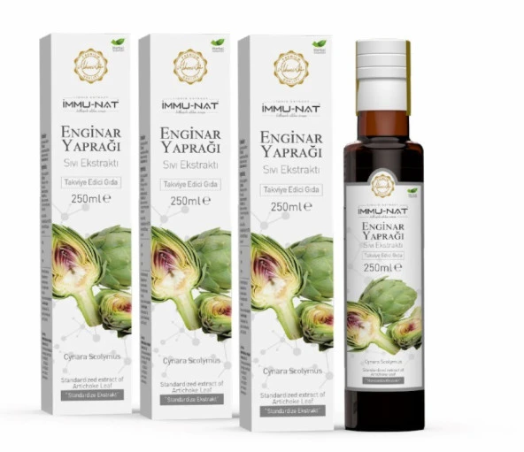 İmmunat Enginar Yaprağı Ekstraktı 250 ml x 3 Kutu ürün görseli