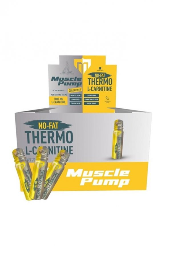 MUSCLE PUMP No Fat Thermo L-carnitine Ananas 100 Ml X 20 Shot