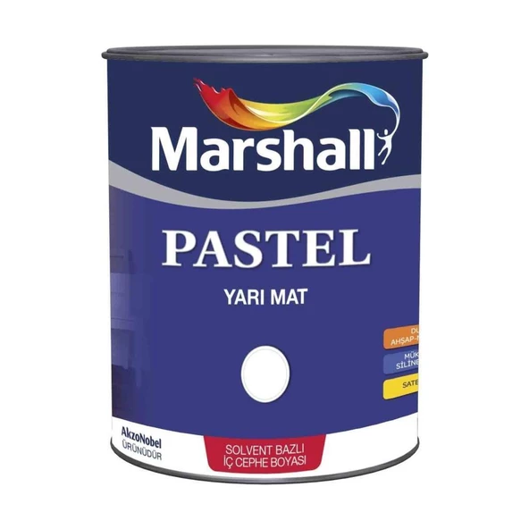 Marshall Pastel Yarı Mat Yağlı Boya Beyaz  2.5lt