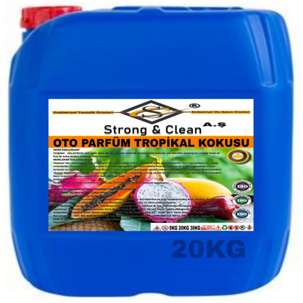 OTO PARFÜM TROPİKAL KOKULU 20KG