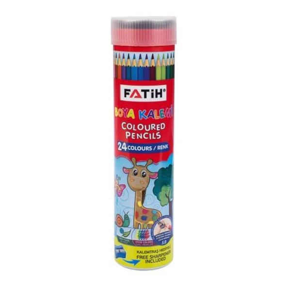 FATİH KURU BOYA TÜPLÜ TAM BOY 24 RENK