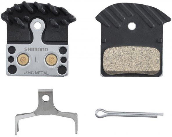 Disc Brake Pad Set Metal J04C Incl Spring/Split Pin 1 Pair - 2