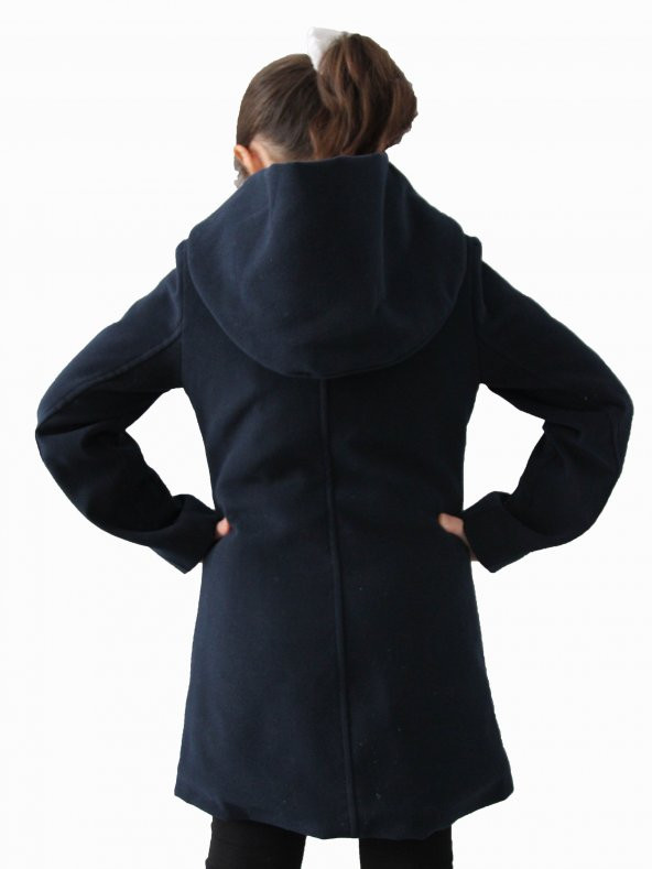 Benitto Kids Kız Çocuk Kaşe Kaban 51223 - 2