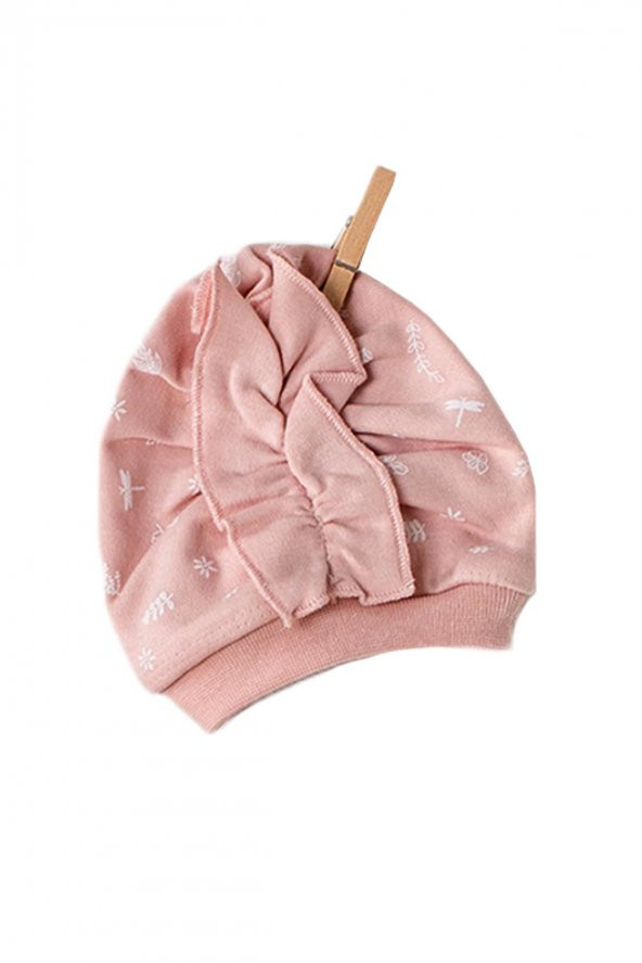 Andywawa Kız Bebek Yaprak Temalı Organik Pembe Tulum AC23065 - 3