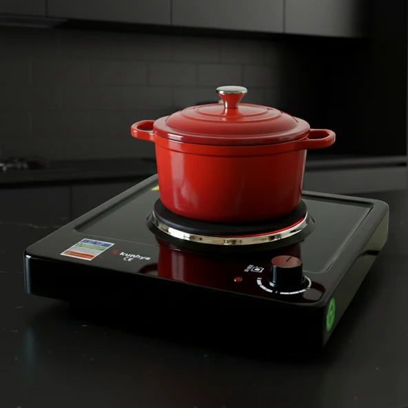 Kunhya Tekli Elektrikli Ocak Tek Gözlü Elektrikli Ocak - Resim 2