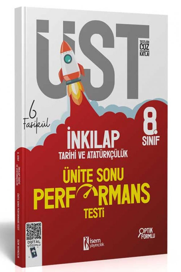 İsem Yayınları 8.Sınıf LGS İnkılap Tarihi ve Atatürkçülük 6 Fasikül Ünite Sonu Performans