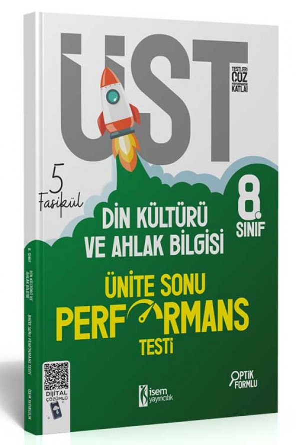 İsem Yayınları 8.Sınıf LGS Din Kültürü ve Ahlak Bilgisi 5 Fasikül Ünite Sonu Performans T
