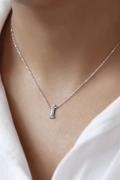 Gümüş Harf Kolye ürün görseli 1