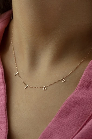 Gümüş Tarihli Sayı Kolye