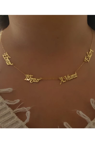 Gümüş İsim Kolye