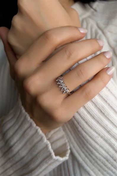 Mekik Beş Taş Yüzük ürün görseli 1