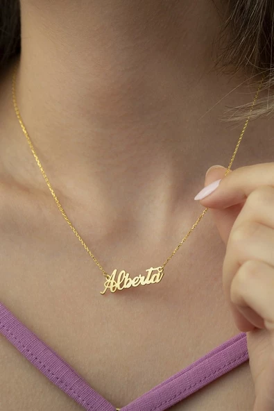 Gümüş İsim Kolye