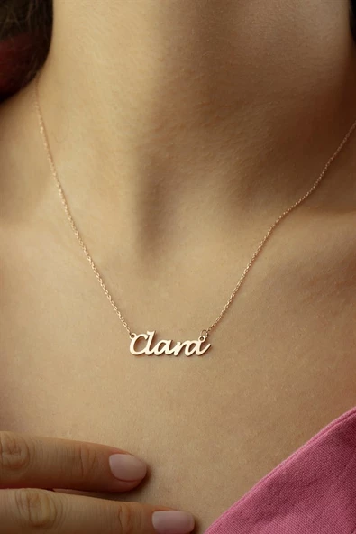 Gümüş İsim Kolye